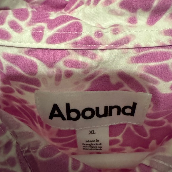 Abound Men’s Pink Floral Print Shirt - Picture 3 of 6